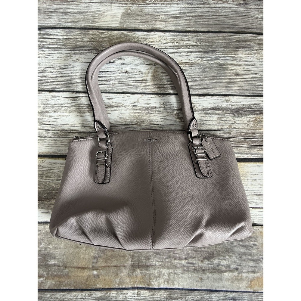 Coach Mini Tote Purse Gray Leather Bag Purse M1521